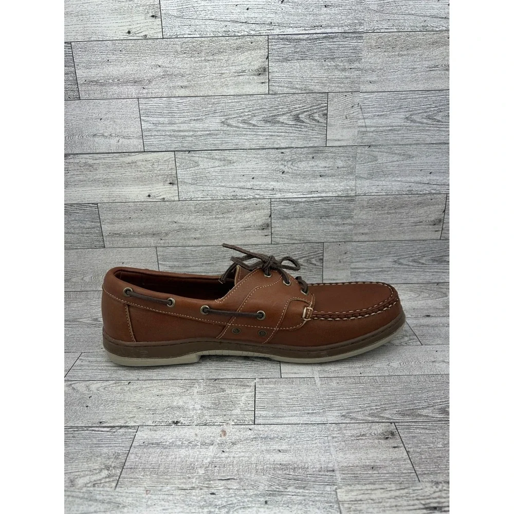 Allen Edmonds Eastport‎ Men Size 11D Tan Leather Boat Shoes Handsewn Loafers
